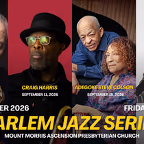HARLEM JAZZ SERIES to Present Marty Ehrlich, Craig Harris and More in September