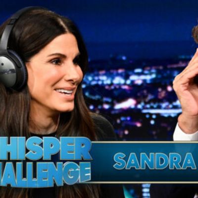 Sandra Bullock Battles Jimmy Fallon in Noise-Canceling WHISPER CHALLENGE