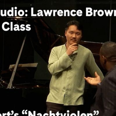 Video: Lawrence Brownlee Leads SongStudio Master Class on Schubert at Carnegie Hall