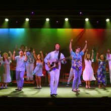 Interview: Dale Obermark And Caitlin Sams of ESCAPE TO MARGARITAVILLE at Dutch Apple 