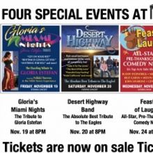 GLORIA'S MIAMI NIGHTS, FEAST OF LAUGHS and More Announced at Chappaqua PAC This Novem