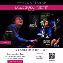 Laszlo Gardony to perform with sextet at Regattabar