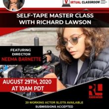 The Richard Lawson Studios Master Class Series Will Close August With Director Neema…