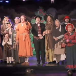 Cast Set for A CHRISTMAS CAROL Off-Broadway at the Players Theatre