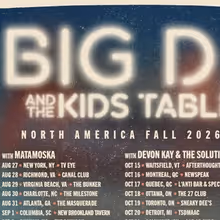 Big D and the Kids Table to Hit the Road in Support of New Album