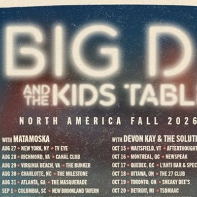 Big D and the Kids Table to Hit the Road in Support of New Album