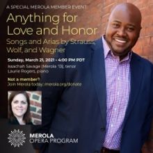BWW Previews: MEROLA RECITAL: ANYTHING FOR LOVE AND HONOR at Home Computer Screens