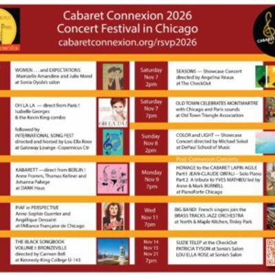 CABARET CONNEXION Festival to Present International Artists in Chicago
