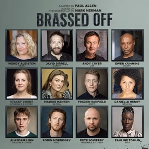 Full Cast Set for Amy Leach's BRASSED OFF at Leeds Playhouse Photo