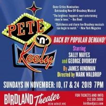 Sally Mayes And George Dvorsky of THE RETURN OF PETE N KEELY at Birdland