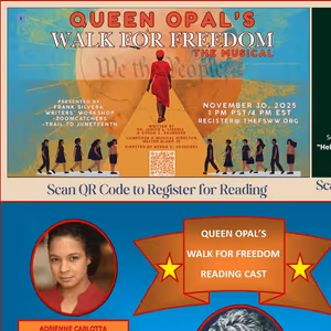Frank Silvera Writers' Workshop to Present QUEEN OPAL'S WALK FOR FREEDOM Virtual Reading