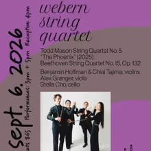 WEBERN STRING QUARTET to Perform at Mount Wilson Observatory's Dome Concert Series