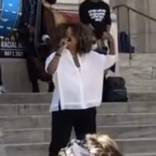 VIDEO: Adrienne Warren Speaks at the Broadway United For Racial Justice March