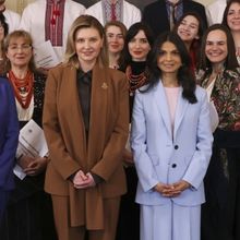 Photos: SONGS FOR UKRAINE Chorus Meets First Lady, Olena Zelenska, At No. 10 Downing 