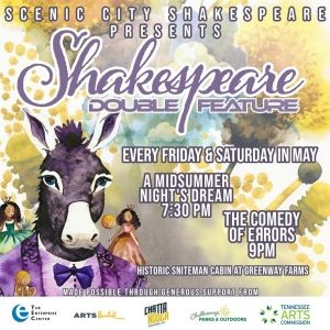 Scenic City Shakespeare Presents A Double Feature Of Classic Comedies This May!