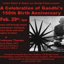 Lotus Music And Dance Presents A Celebration Of Gandhi's 150th Birth Anniversary