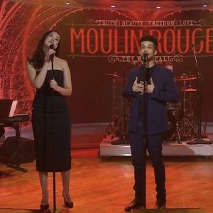 Video: Jordan Fisher and Solea Pfeiffer Perform 'Your Song' From MOULIN ROUGE! on…