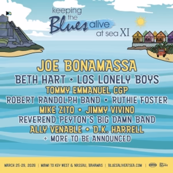 Joe Bonamassa and Sixthman Share Lineup for 'Keeping The Blues Alive At Sea' 2026 Photo
