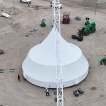Video: Go Inside the Raising of The Broadway Tent At Grandscape