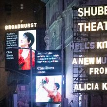 Photos: Broadway Theatres Dim Lights in Memory of Chita Rivera