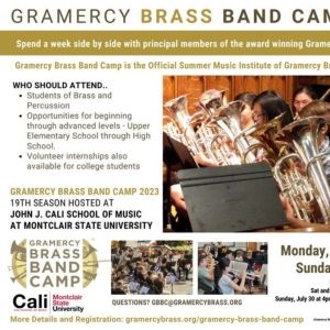 Gramercy Brass Band Camp to Run This Summer At New Jersey's Montclair State…