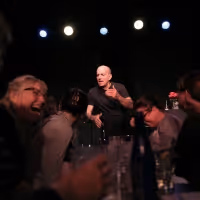 Comic Brad Zimmerman Performs In A Benefit For Cortland Repertory Theatre Downtown