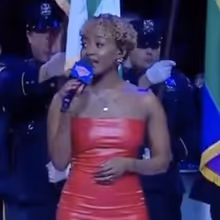Video: Aisha Jackson Performs National Anthem at Knicks Game Pride Night