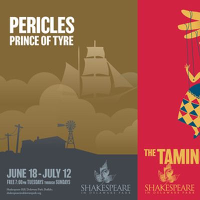 PERICLES, PRINCE OF TYRE &amp; THE TAMING OF THE SHREW Set for Shakespeare In Delaware Park 51st Season
