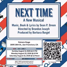 Sean P. Breen's NEXT TIME Musical to Play SF Playground's 2026 Free Play Festival