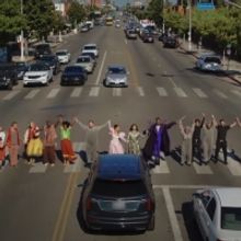 VIDEO: Watch James Corden, Camila Cabello, Billy Porter, and Idina Menzel in CROSSWAL