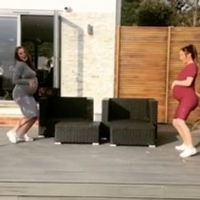VIDEO: Pregnant Sisters Chloe and Lauryn Goodman Perform the 'Baby Mama Dance'