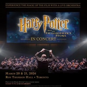 HARRY POTTER AND THE PHILOSOPHER’S STONE IN CONCERT Comes to Roy Thomson Hall in…