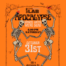 TheatreLab to Present APOCALYPSE: DANCE UNTIL WE'RE DEAD Halloween Party