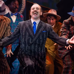 Photos: Rob McClure, Mykal Kilgore, Bianca Marroquín & Ephraim Sykes in GUYS AND…