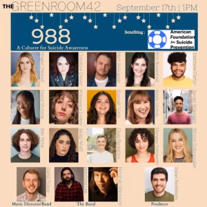 988: A CABARET FOR SUICIDE AWARENESS to Play The Green Room 42 This Month