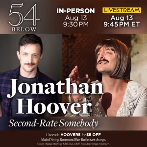 Viral Hit Jonathan Hoover To Take The Stage At 54 Below, August 13