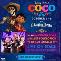 COCO Returns to El Capitan Theatre with Live Performance and Fiesta Events