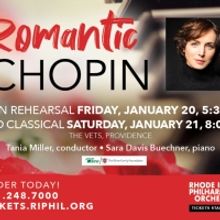 RI Philharmonic to Present ROMANTIC CHOPIN Featuring Pianist Sara Davis Buechner & Mo