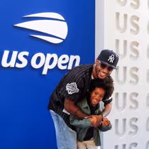 Photos: Trey Songz Attends US Open with Son Noah