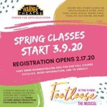 Warner Theatre Center for Arts Education Spring Term Classes to Begin Next Week