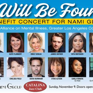 Cast Set For Third Annual YOU WILL BE FOUND Benefit Concert For NAMI GLAC