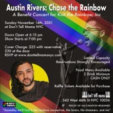 Austin Rivers to Make NYC Debut In Benefit Concert For Knit The Rainbow, Inc.