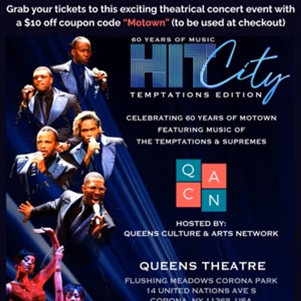 HITCITY: TEMPTATIONS EDITION To Play Queens Theatre In One-Day Motown Celebration Photo