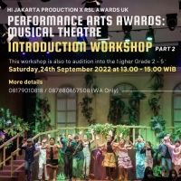 Hi Jakarta Production Announces Performance Arts Awards Introduction Workshop…