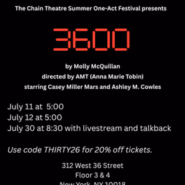 3600 to Make Its Debut at Chain Theatre Summer One-Act Festival Photo