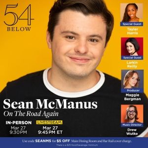 Sean McManus To Return To 54 Below With New Solo Show ON THE ROAD AGAIN