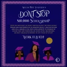 Megan Thee Stallion Announces the 'Don't Stop' Scholarship Fund