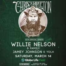 Chris Stapleton to Headline First Event at Texas Rangers' Globe Life Field