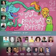 54 Below to Present BEST OF BROADWAY PUPPETRY - Full Casting Revealed