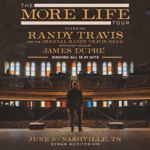 Randy Travis to Appear at Ryman Auditorium Show On June 5
